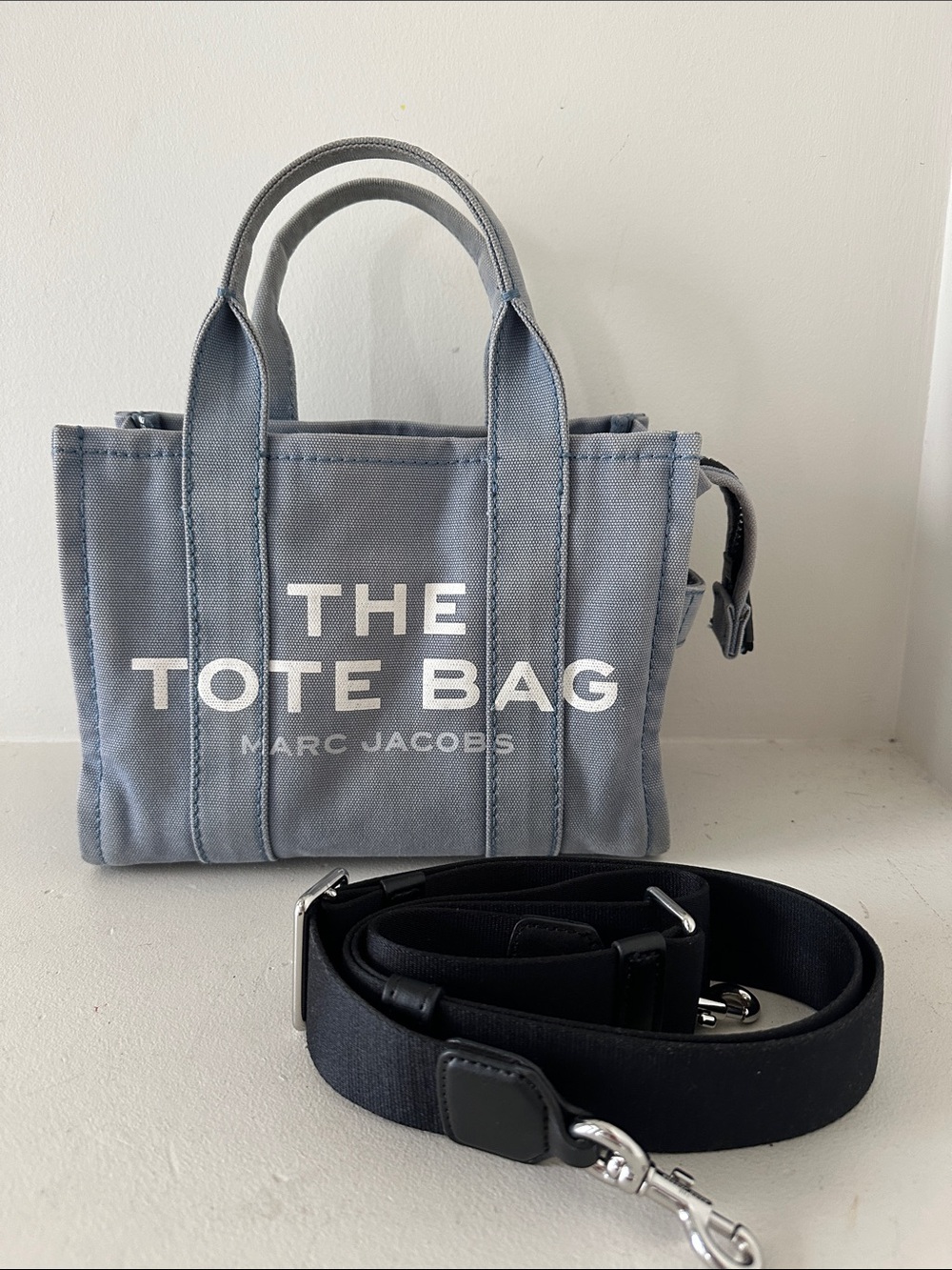 Mark Jacobs the tote bag - small - blue grey
